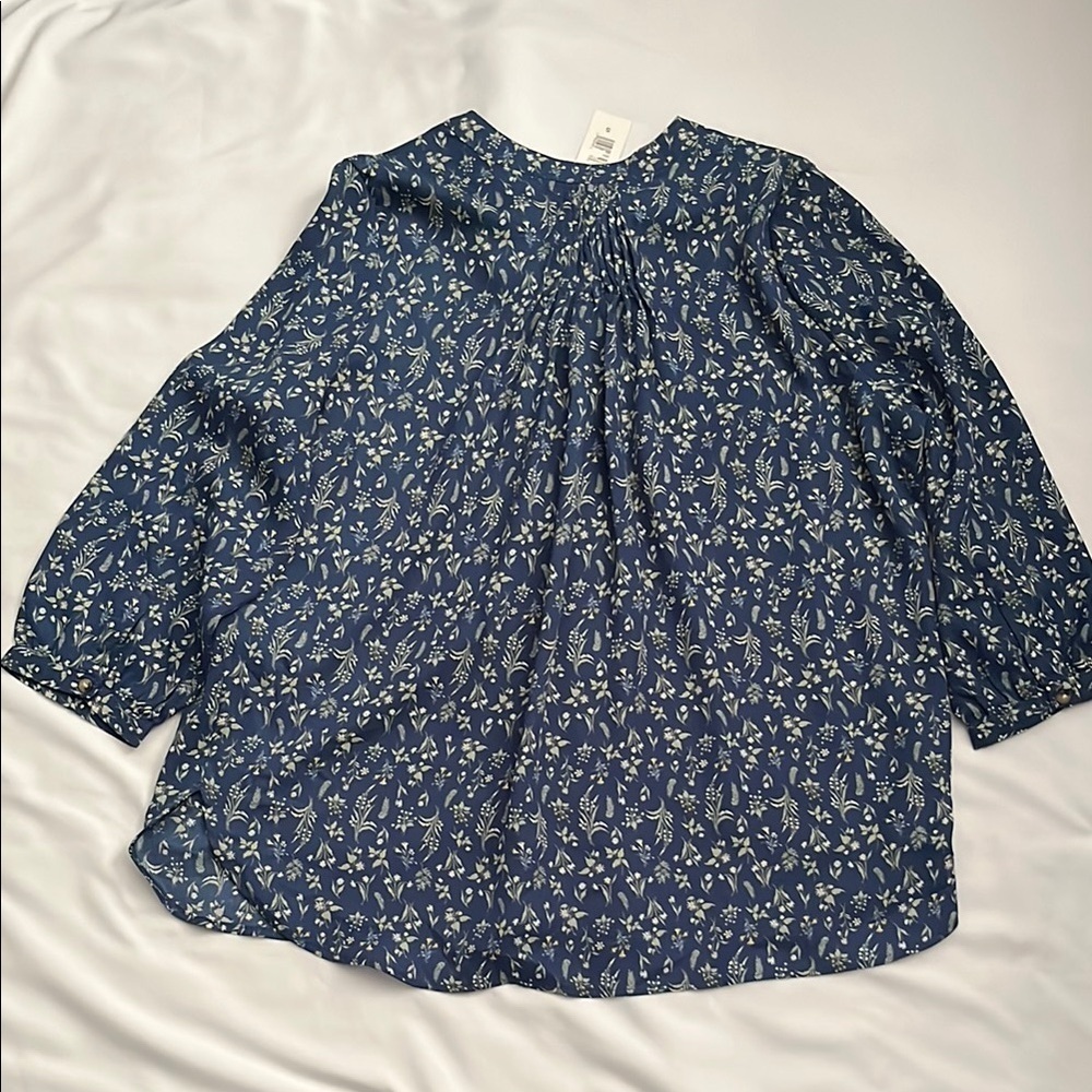 Jachs Girlfriend Floral Blue Blouse - Picture 8 of 10